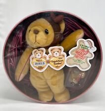 NEW Vtg Cherished Teddies Tug-A-Heart Unopened Gift Set w/Figurine, Plush Teddy picture