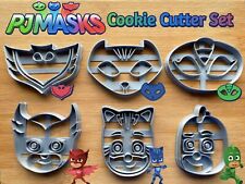 PJ Masks Set of 6 Cookie Cutters | Owlette | Gekko | Cat Boy | PJ Symbols | picture