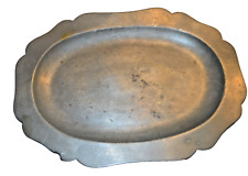 Antique British Pewter Tray by Humphrey Evans of Exeter, 1730-1780, George II/II picture