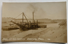 1910s MA RPPC Postcard Sagamore Cape Cod Canal Dredger Gov Herrick vintage AZO picture