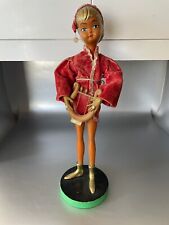 Vintage TILSO 1960s Elf Christmas Pixie Red Green MCM Decor Harp Hong Kong picture