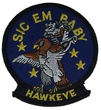 USN NAVY VAW-116 SQUADRON SIC EM BABY HAWKEYE PATCH E-2C SUN KINGS VETERAN picture