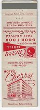 Cherry Hotel Wilson NC World's Tobacco Center Empty Matchcover picture