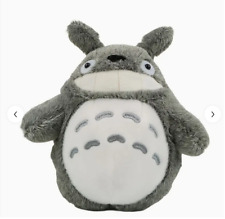 JAPAN My Neighbor Totoro Studio Ghibli Smile LARGE Fluffy Toy Plush Pillow Grey picture