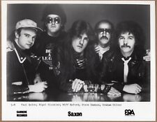 Saxon Press Photo 8x10 Vintage Rock Band Music Publicity Promotion #4 picture