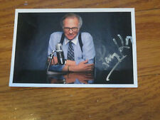 Larry King Autographed Hand Signed 4x6 Photo CNN picture