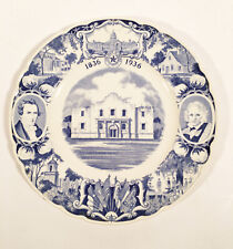 VTG Antique Texas Centennial Wedgwood Alamo Texas Independence Plate 1836 1936 picture