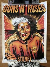 Guns N Roses Mad Max Inspired Lithograph Poster 2017 Sydney Aus Litho Rare Print picture