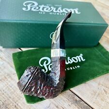 Peterson Sherlock Holmes Rusticated Hansom P-Lip Tobacco Pipe - New picture