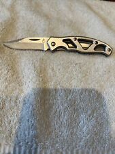 Gerber Paraframe 3inch folding knife stainless steel, blade and handle picture