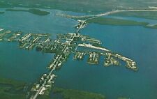C1980s Matlacha and Pine Island Bridge, Aerial View, Florida Fishing Spot, 1156 picture