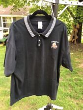 Yosemite Sam  Warner Bros Vintage 2000  Black Polo Shirt Size XL Short Sleeve~ picture