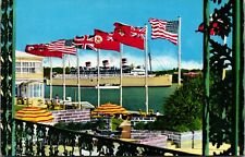 Postcard Pembroke Bermuda - Princess Hotel w/ SS Queen of Bermuda in Background picture