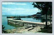 Sister Bay WI-Wisconsin, Kelstrom Dock, Door County, Vintage Postcard picture