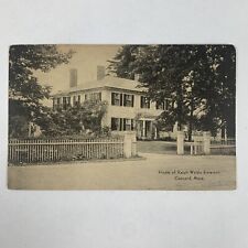Postcard Massachusetts Concord MA Home Ralph Waldo Emerson 1930s Unposted picture