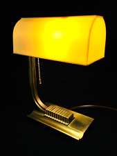 Vintage Art Deco Desk Lamp Manner of Gilbert Rohde Speed Lines Composite Shade picture