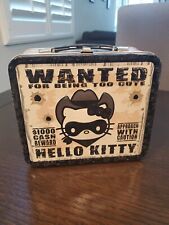 RARE Hello Kitty Loungefly (Wanted for being too cute)Western Bandit Tin Pail picture