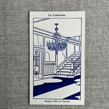La Louisiane Reception Hall and Stairway New Orleans Louisiana postcard picture