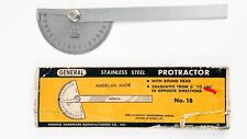 Vintage General Hardware No. 18 Protractor Multi Use Rule picture