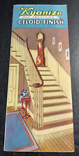 Kyanize Paint Sample Brochure Flyer Fold Out Art Deco picture