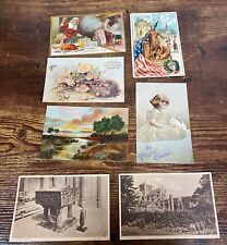 Lot of 7 Antique Tuck’s Postcards Thanksgiving Emancipation Easter ETC 182  picture
