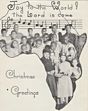 Vintage Greeting Card  CHRISTMAS   YOUNG PEOPLES CHOIR    SOUTH AFRICA  picture