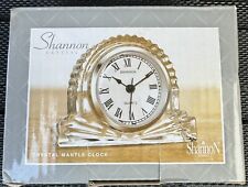 Vintage Shannon Crystal Mantle Clock Small New In Box picture