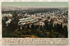 Post Card docks & business district, Couer D' Alene, Idaho. posted 1909 picture