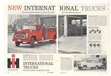 1959 International Fire Trucks True Centerfold Ad: Model B-186 & B-120 Rescue picture