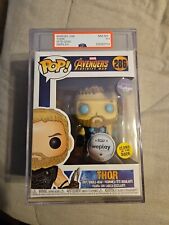 Funko Pop Marvel Avengers Infinity War Thor #286 glow Weplay Graded PSA 8.5 picture