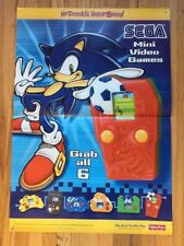 Sega McDonald's Happy Meal Poster w/ Sonic 2003 2 Foot By 3 Feet. . picture