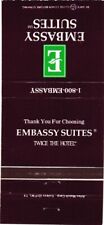 Thank You For Choosing Embassy Suites, Twice The Hotel Vintage Matchbook Cover picture