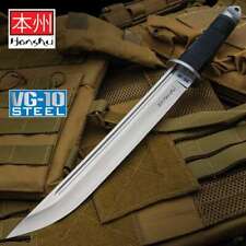 Honshu VG-10 Steel Tanto Mini Katana Fixed Blade Knife Machete Sword with Sheath picture