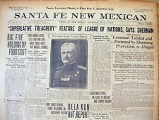 3 1919 headline newspapers THE LEAGUE OF NATIONS IS ESTABLISHED just after WW I picture
