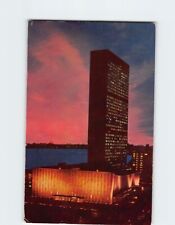 Postcard Panorama of the United Nations Building Along Manhattan East River NY picture