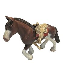 Schleich Am Lines 69 Horse - Brown And White - With Saddle  picture