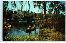 Rainbow Springs Florida Canoe Vintage Postcard E77 picture