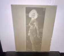 Early 1900s Antique Pin Up Nude Lady Woman Glass Plate Negative Victorian - 5x4 picture