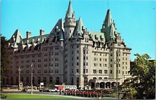 Fairmont Chateau Laurier Hotel Streetview Ottawa Canada Chrome Postcard picture