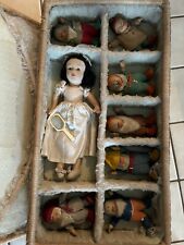 Chad Valley Disney Snow White And The Seven Dwarfs Complete Set 1930s picture