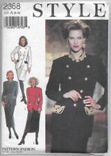 Style Sewing Pattern 2368 Misses' JACKETS & SKIRTS 8-18 picture