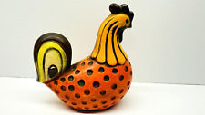 Vintage Homco Hand Painted Ceramic Rooster Chicken Figurine 5.75