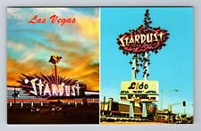 Las Vegas NV-Nevada, Stardust Hotel Advertising, Antique, Vintage Postcard picture