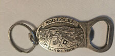 Vintage SIlvertone Soo Lock Sault St. Marie Bottle Opener/Keychain picture