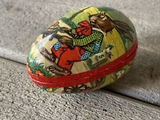 Vintage Easter Egg Container Paper Mache Bunny Rabbit West Germany picture