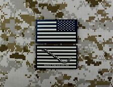 Infrared Reverse US Flag First Navy Jack Patch Set NWU Type II AOR1 US Navy IR  picture