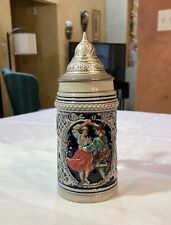 Vintage German Beer Stein With Lid - Alt Grenzau 1894 - 7 inches tall picture
