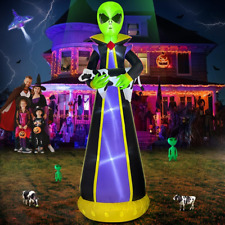 10 Ft Halloween Inflatables Alien Decoration Holding Cow Decor Halloween Inflata picture