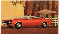 1967 Chevrolet CAMARO SS-350 Convertible: NOS Promo Postcard UNUSED w/Message picture