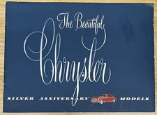 1949 THE BEAUTIFUL CHRYSLER Silver Anniversary Models Original Catalog Brochure picture